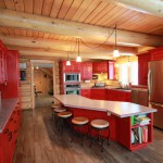 Warm Red Kitchen