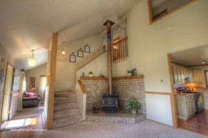Great woodstove for cozy winter nights.