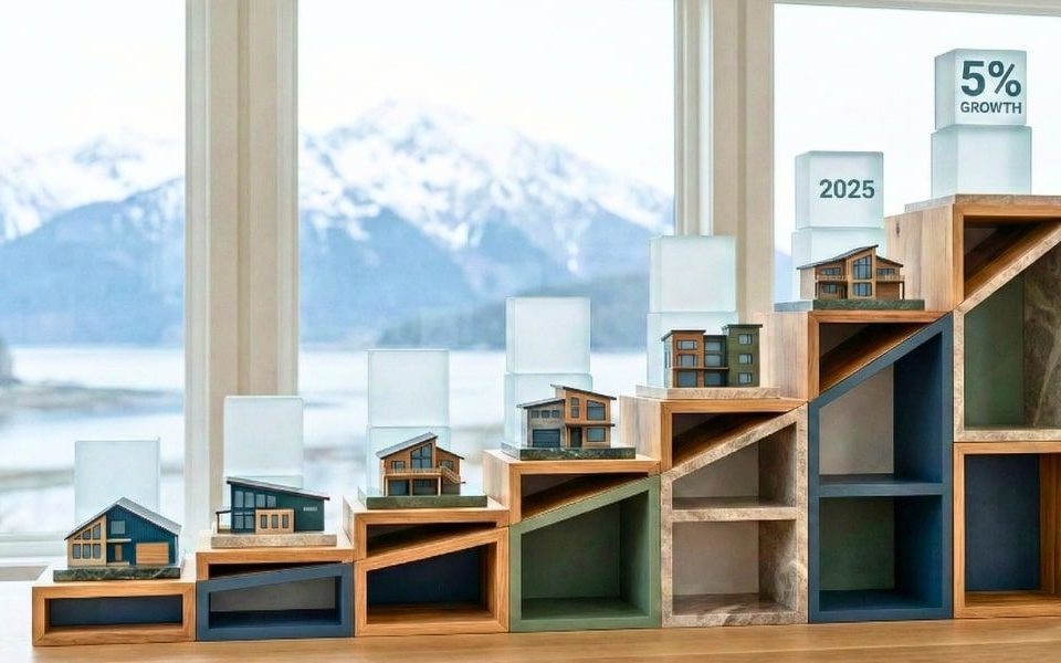 Illustration of steady growth in Alaska real estate