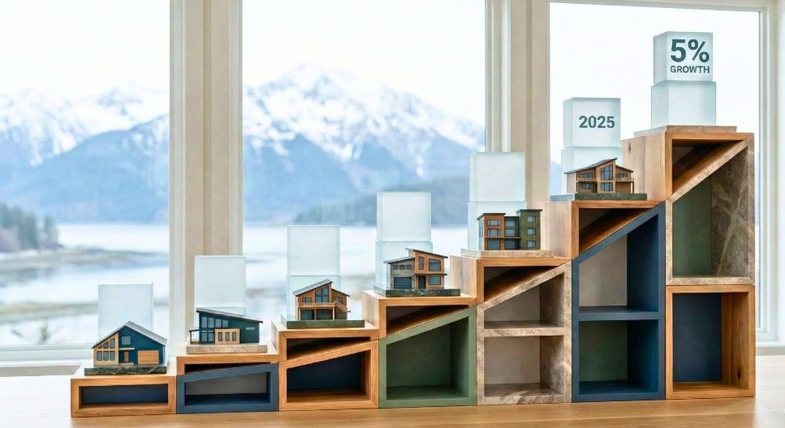 Illustration of steady growth in Alaska real estate