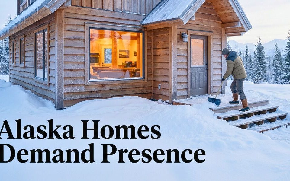 Alaska Homes Winter Occupied
